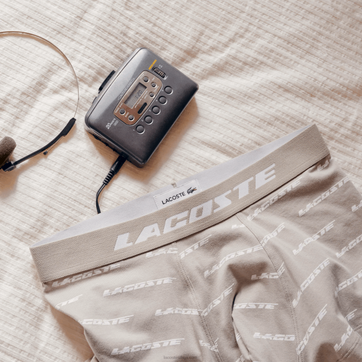 мушкарци 3 ком контрастне гаћице струка 8688467 каки зелена сива кинеска гц9 Lacoste