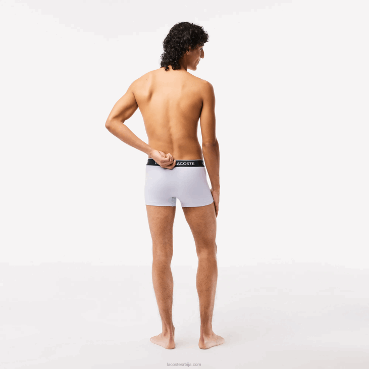мушкарци цасуал боксерице 3-пацк 8688482 љубичаста морнарско плава сива кинеска ггј Lacoste
