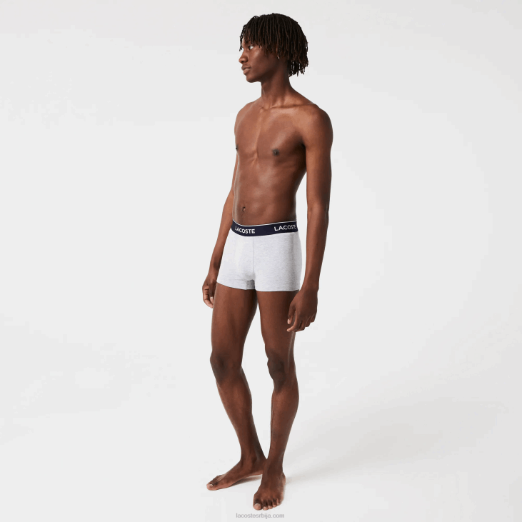 мушкарци цасуал боксерице 3-пацк 8688485 сиви кине цца Lacoste