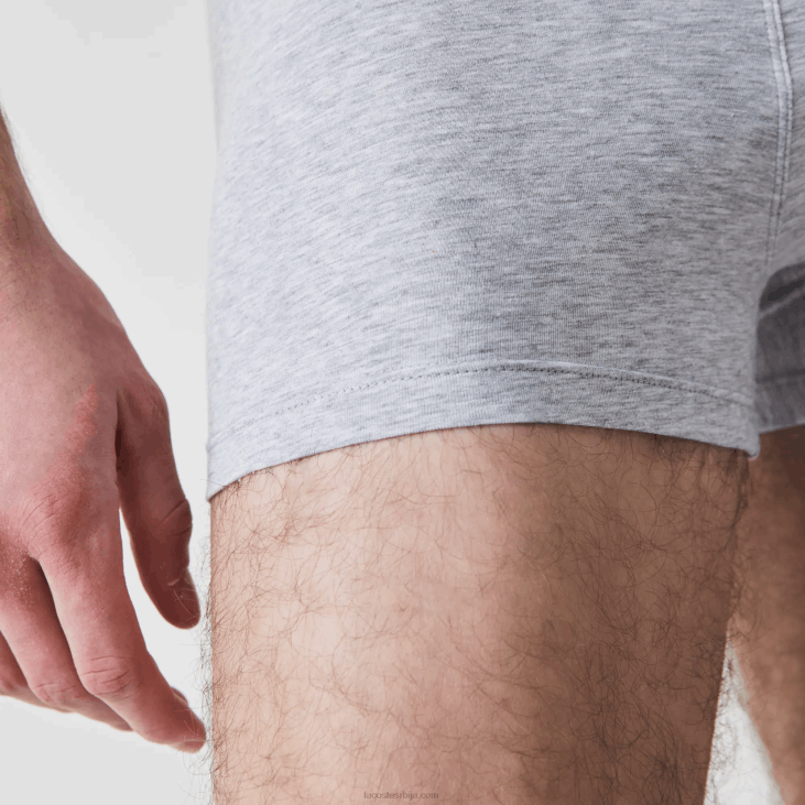 мушкарци цасуал боксерице 3-пацк 8688485 сиви кине цца Lacoste