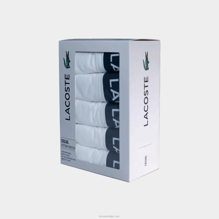 мушкарци Памучне ковчеге од 5 ком 86881413 бела 001 Lacoste