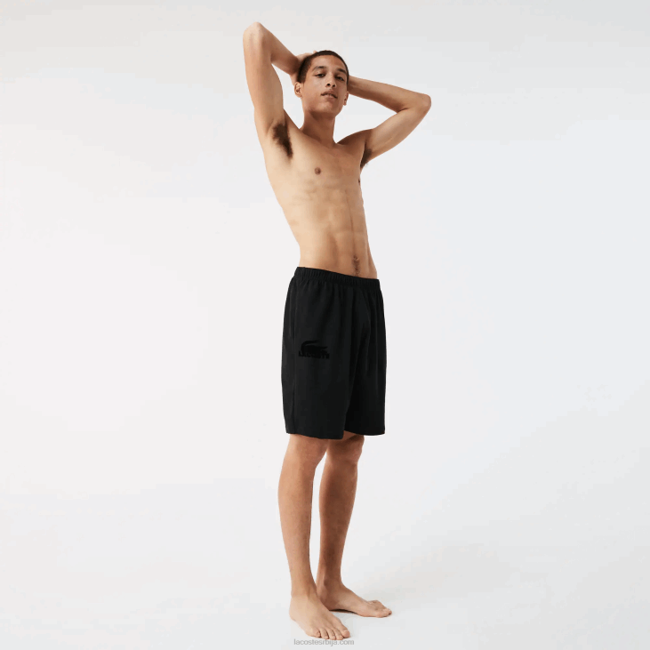 мушкарци лоунге шортс од велур крокодил памука 86881480 црна ц31 Lacoste