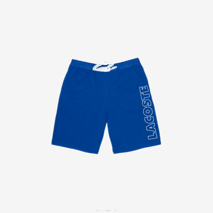 мушкарци шортс од памучног флиса бренда 86881512 плаво бела емј Lacoste