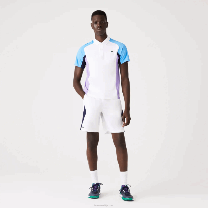 мушкарци спортски бешавни тениски шортс регуларног облика 86881330 бела тамноплава 522 Lacoste