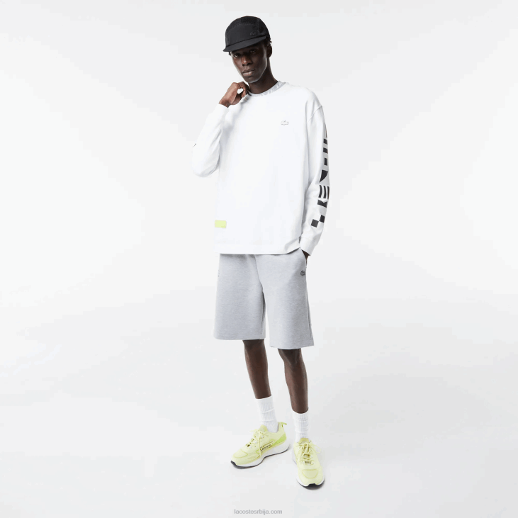 мушкарци шортс са рефлектујућим принтом 86881355 сиви кине цца Lacoste