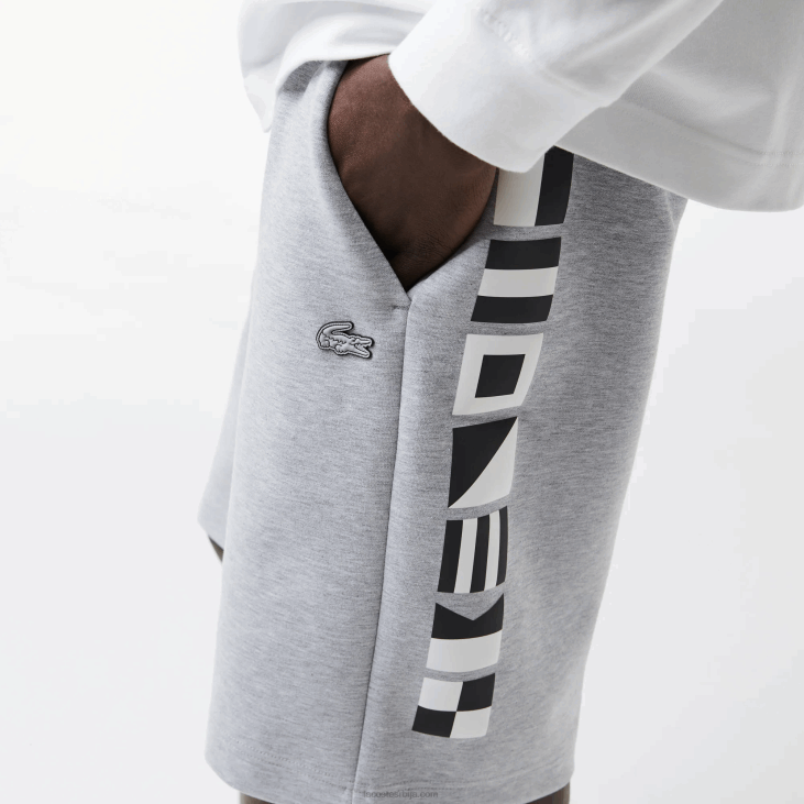 мушкарци шортс са рефлектујућим принтом 86881355 сиви кине цца Lacoste