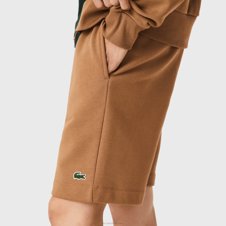 мушкарци шортс од органског брушеног памука 86881397 браон з0в Lacoste
