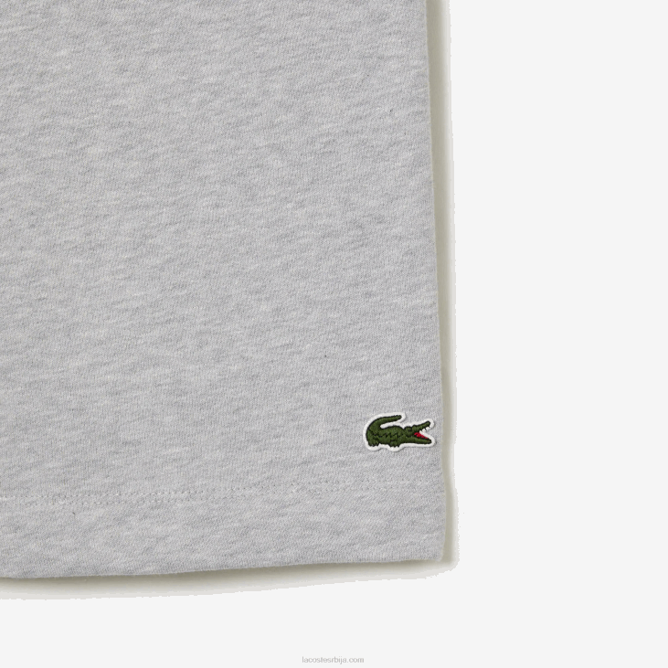 мушкарци шортс од органског брушеног памука 86881432 сиви кине цца Lacoste