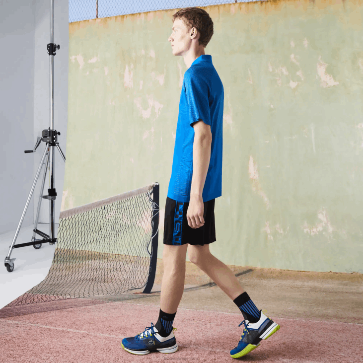 мушкарци тениски шорц са спортским контрастним принтом 86881535 црна ц31 Lacoste