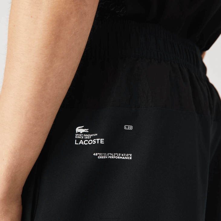мушкарци спортски слојевити шортс 86881545 црно зелено бело 9аз Lacoste