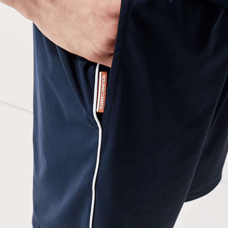 мушкарци спортски француски опен едитион лагани растезљиви шортс 86881546 бела тамноплава р20 Lacoste