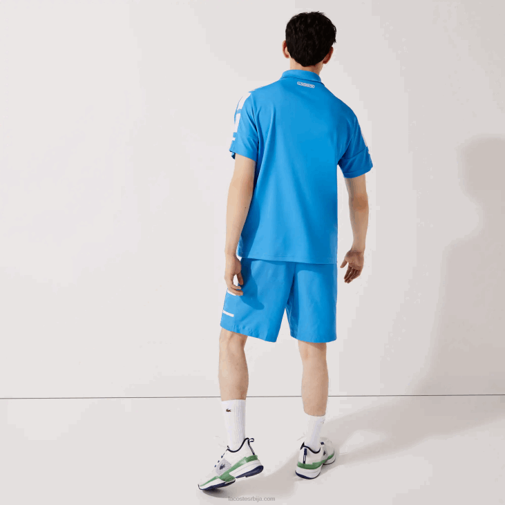 мушкарци шортс са спортским штампаним бочним тракама 86881595 плаво бела 8пк Lacoste