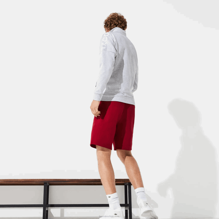 мушкарци спортски тениски флис шорц 86881604 бордо 476 Lacoste