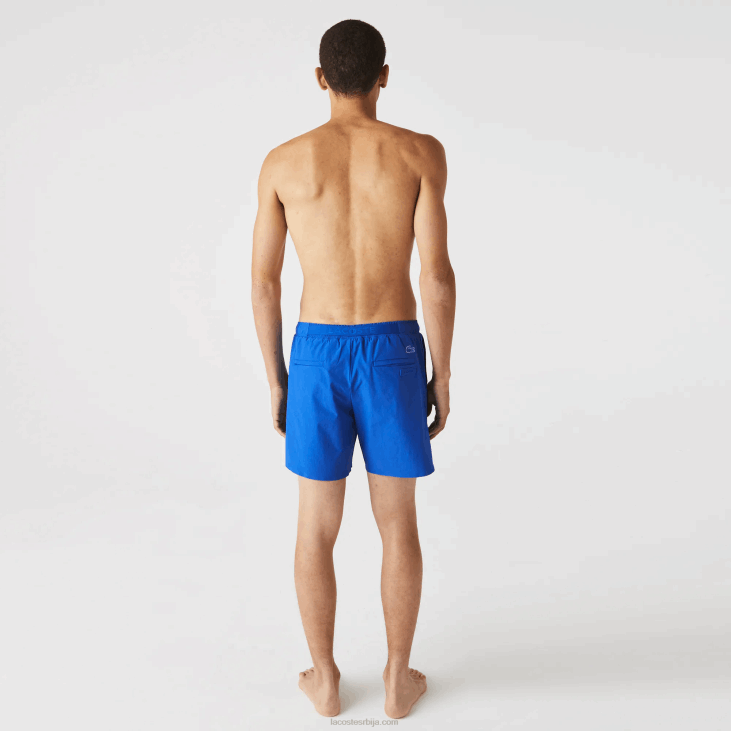 мушкарци купаћи шортс са наутичким принтом 86881661 плаво бела 7лц Lacoste