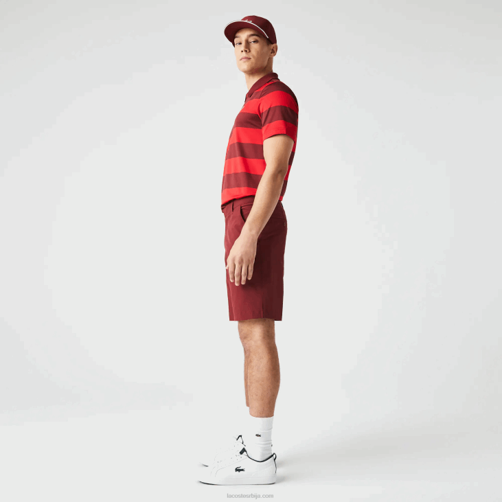 мушкарци спортске лагане растезљиве шорц за голф 8688445 бордо зс1 Lacoste