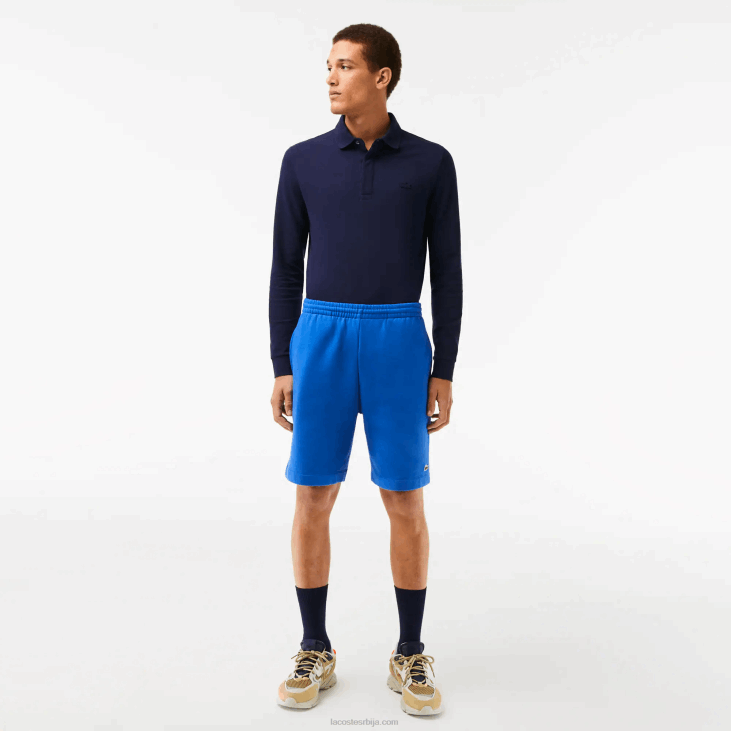 мушкарци шортс од органског брушеног памука 8688449 блуе ккб Lacoste