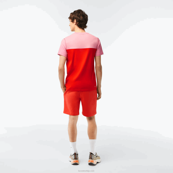 мушкарци шортс од органског брушеног памука 8688453 наранџаста 02к Lacoste