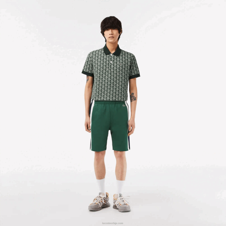 мушкарци Цолорблоцк шорц од брушеног флиса 8688456 зелена тамноплава бела вн7 Lacoste