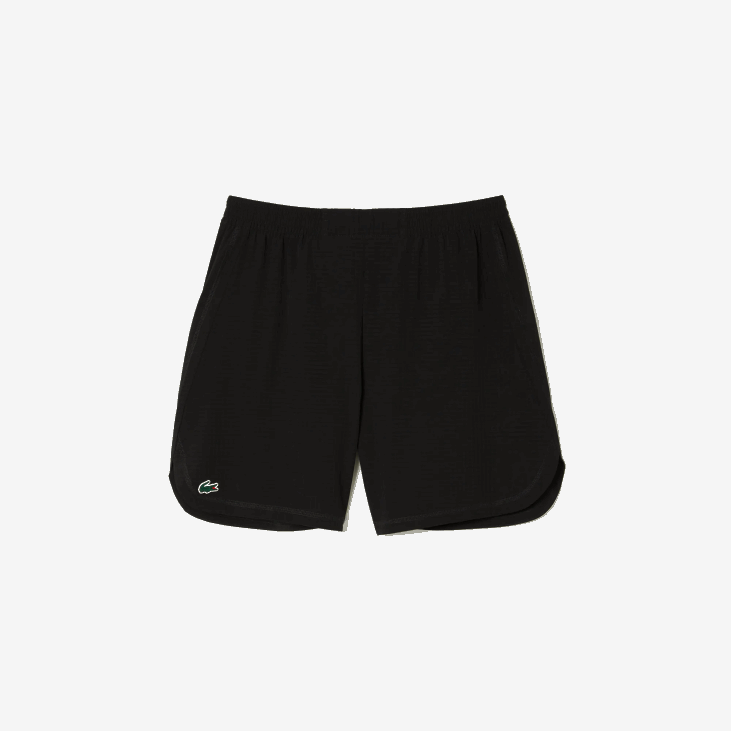 мушкарци Спорт цхецк стретцх мрежасте шортс 8688458 црна 8вм Lacoste