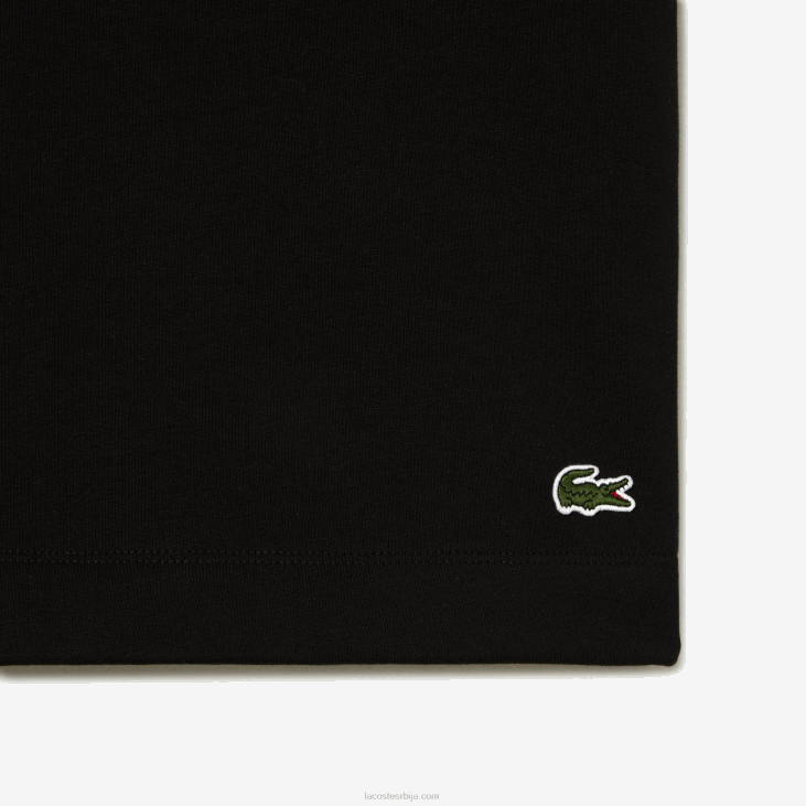 мушкарци шортс од органског памука од брушеног флиса - плус сизе - велики 8688463 црна 031 Lacoste