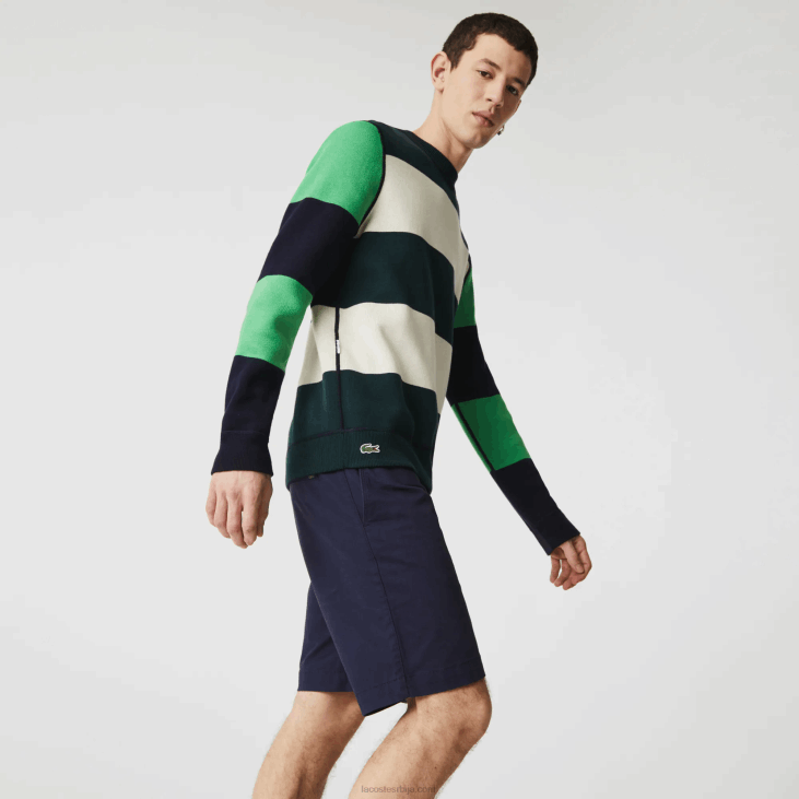 мушкарци слим фит стреч габардин шортс 8688554 тамноплава 166 Lacoste