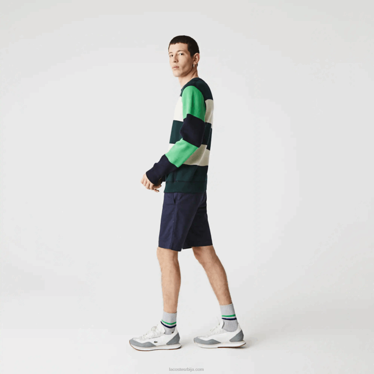 мушкарци слим фит стреч габардин шортс 8688554 тамноплава 166 Lacoste