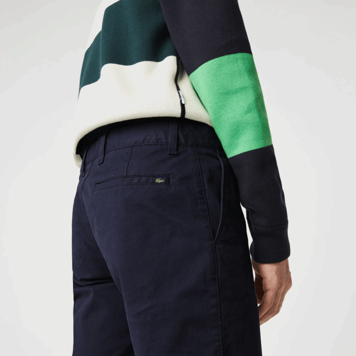 мушкарци слим фит стреч габардин шортс 8688554 тамноплава 166 Lacoste