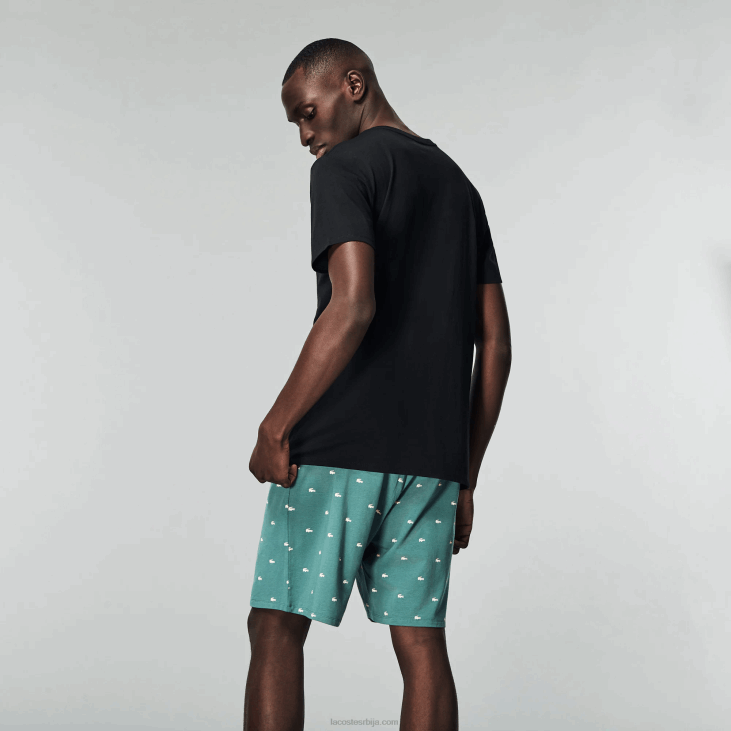 мушкарци памучна дневна мајица са в-изрезом 3 ком 86881336 црна 031 Lacoste