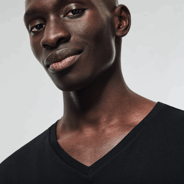 мушкарци памучна дневна мајица са в-изрезом 3 ком 86881336 црна 031 Lacoste