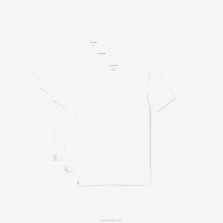 мушкарци 3 пакета обичних мајица 86881345 бела 001 Lacoste