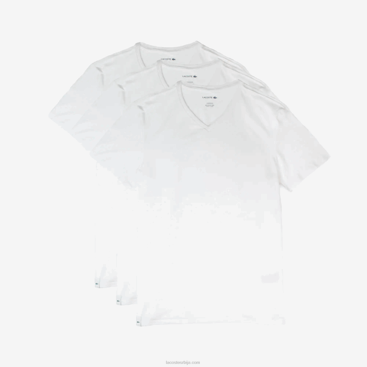 мушкарци лоунге мајица 3 ком 86881579 бела 001 Lacoste