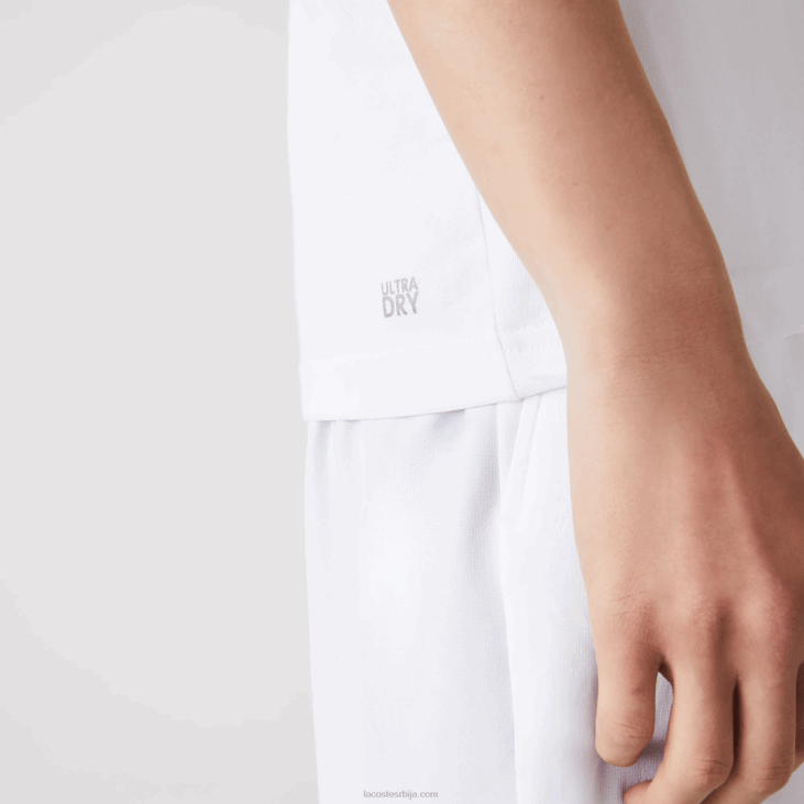 мушкарци спортска мајица од крокодила са 3д принтом од прозрачног дреса 8688745 бело зелено ж1ј Lacoste