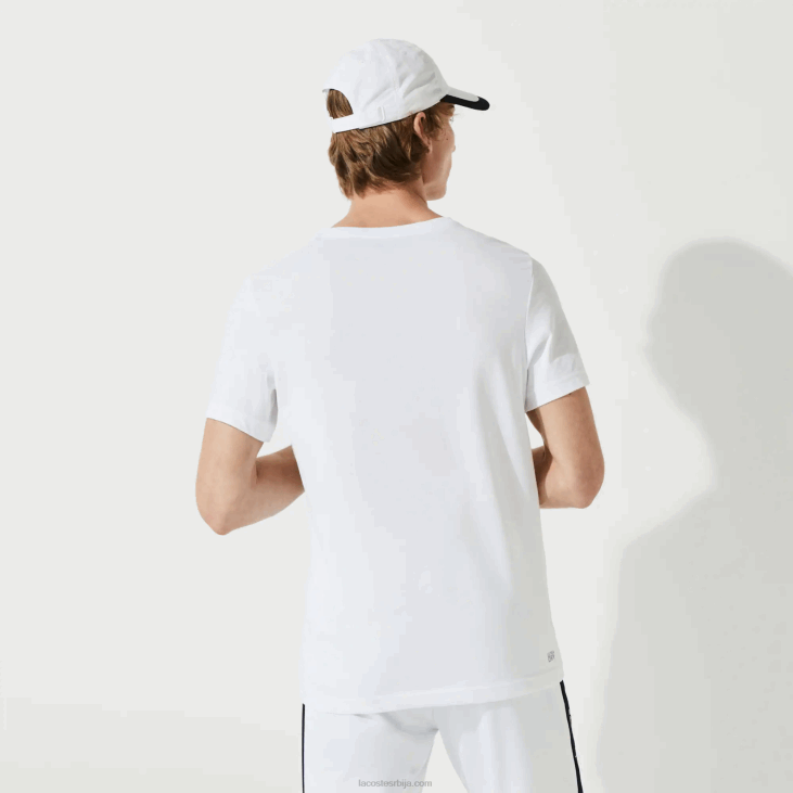 мушкарци спортска мајица од крокодила са 3д принтом од прозрачног дреса 868889 бела тамноплава 522 Lacoste