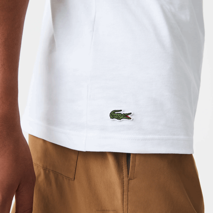 мушкарци мајица стандардног дреса 8688106 бела 001 Lacoste