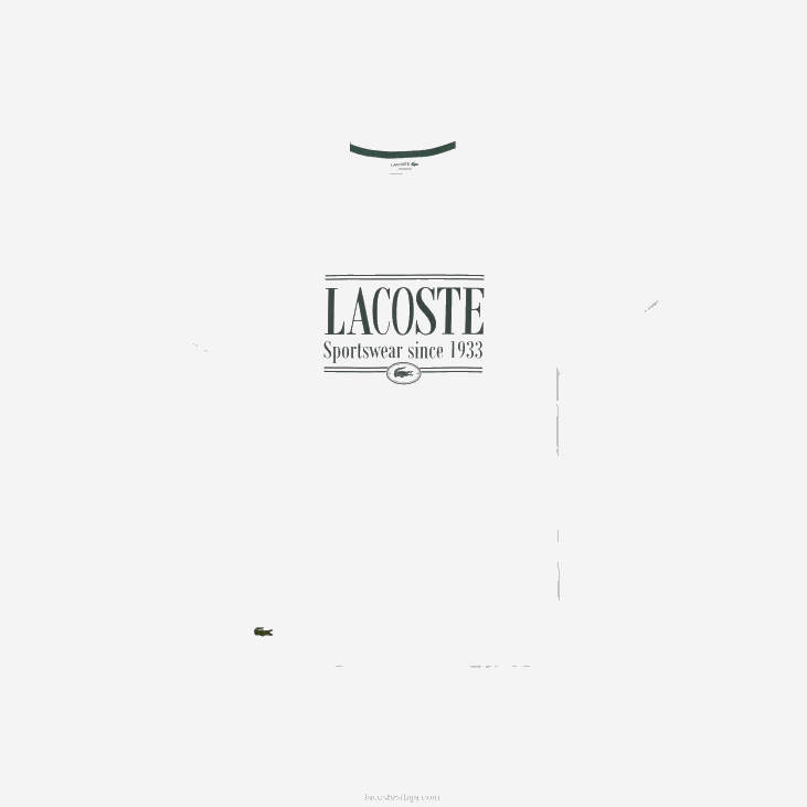 мушкарци мајица стандардног дреса 8688106 бела 001 Lacoste