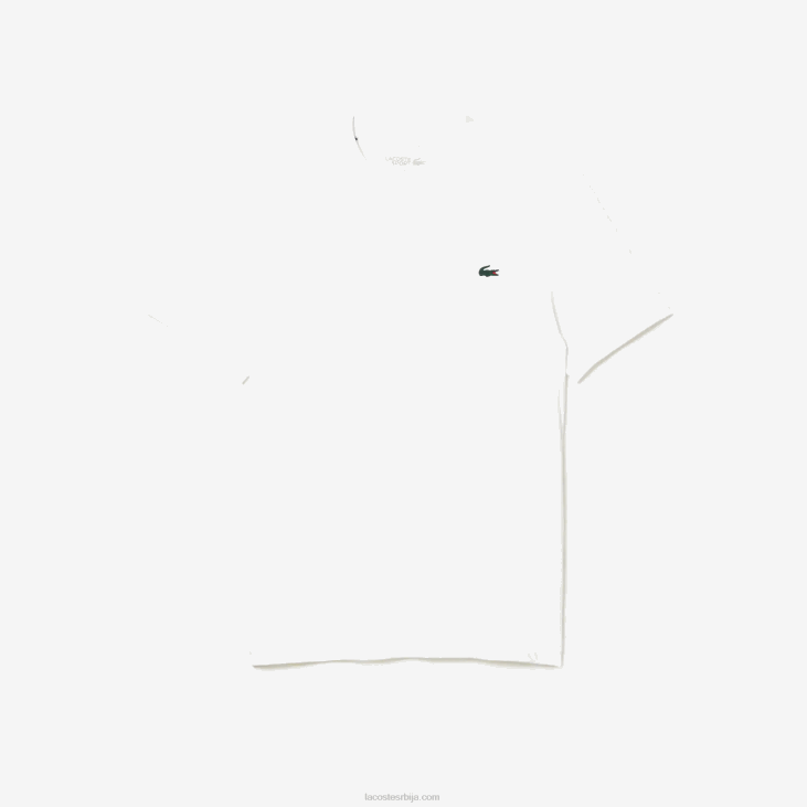 мушкарци спортска мајица од растезљивог дреса слим фит 8688119 бела 001 Lacoste