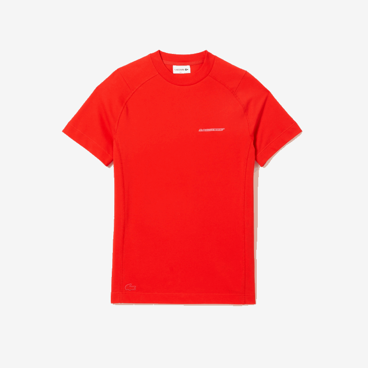 мушкарци слим фит мајица од органског памука 8688121 црвена с5х Lacoste