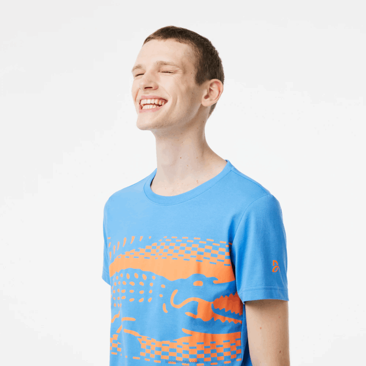мушкарци мајица тенис к новак ђоковић 8688152 плава л99 Lacoste