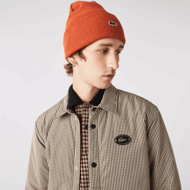 мушкарци Водоодбојна мајица са одштампаним чековима 86881549 беж тамноплава каки зелена 87е Lacoste