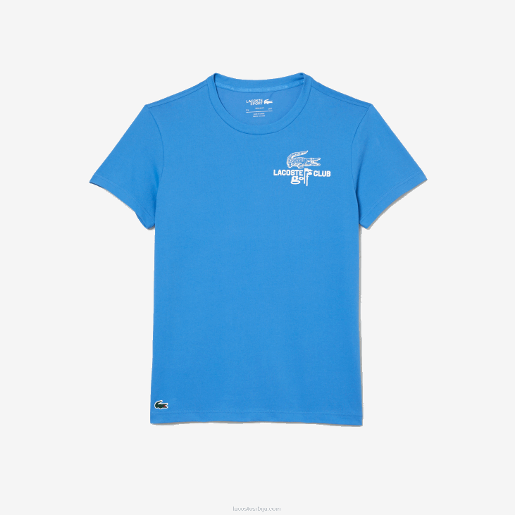мушкарци мајица од органског памука регуларног облика за голф 8688179 плава л99 Lacoste