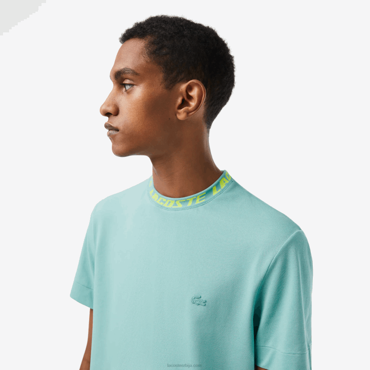 мушкарци мајица са овратником стандардног кроја 8688208 зелено 3а4 Lacoste