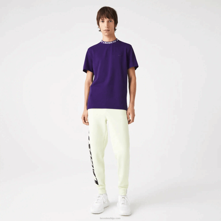 мушкарци мајица са овратником стандардног кроја 8688210 пурпле пфн Lacoste