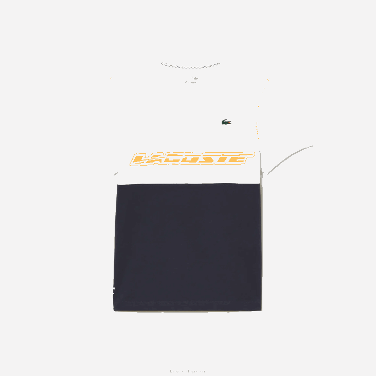 мушкарци мајица тениса к даниила медведева 868826 бела плава наранџаста вии Lacoste