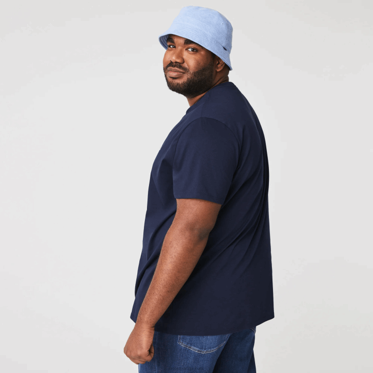 мушкарци мајица од пима памучног дреса са округлим изрезом 868838 тамноплава 166 Lacoste