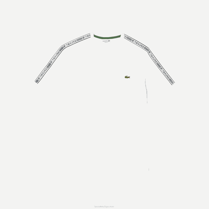 мушкарци мајица са тракама са логотипом регуларног кроја 868846 бела 001 Lacoste