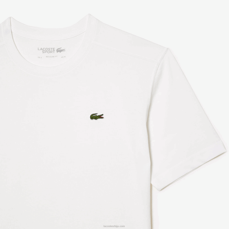 мушкарци спортска прозрачна мајица 868851 бела 001 Lacoste