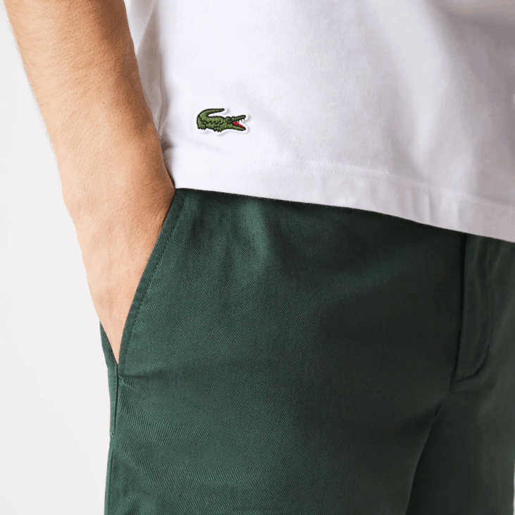 мушкарци мајица стандардног кроја са крокодилским принтом 8688570 бела 001 Lacoste