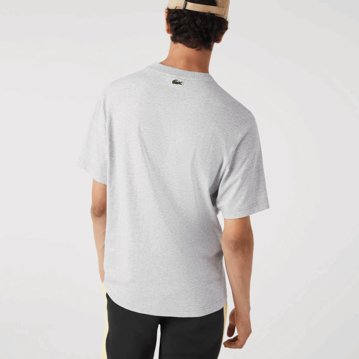мушкарци мајица са монограмом стандардног кроја 8688579 сиви кине цца Lacoste