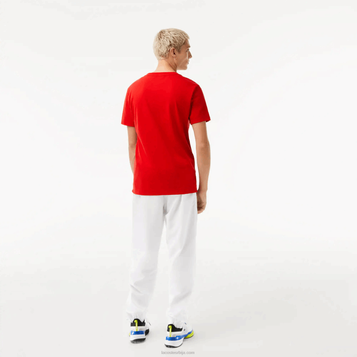 мушкарци спорт к новак ђоковић мајица са принтом 8688604 црвена 240 Lacoste