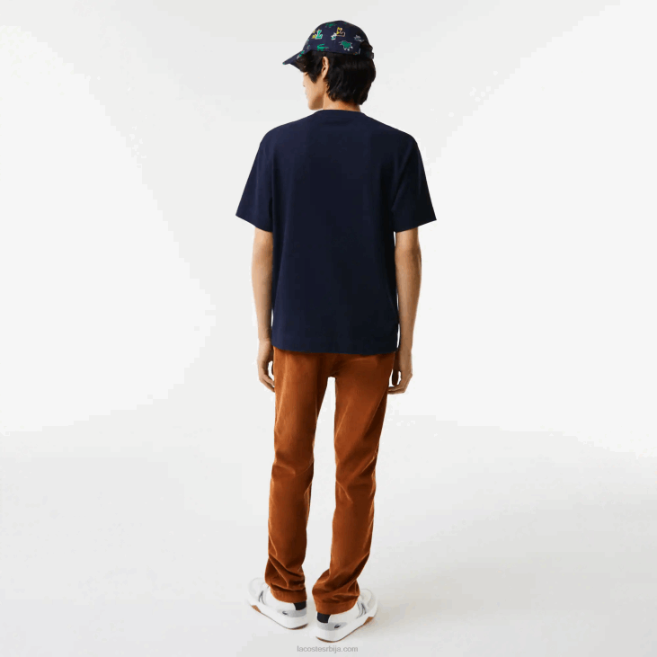 мушкарци велика крокодил мајица опуштеног кроја 8688607 тамноплава 166 Lacoste